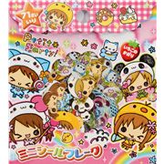 Sticker T�te M�dchen Aufkleber Japan kawaii