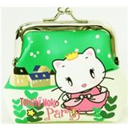 green Tenshi Neko Wallet Christmas