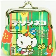 green Tenshi Neko Wallet Baby Ducks