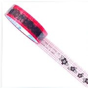 transparent black florets Deco Tape Scotch tape