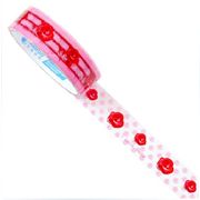 transparent red roses Deco Tape Scotch tape