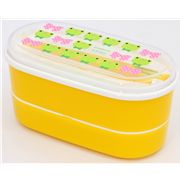 yellow Phoenix Bento Box frog with ribbons Lunch Box