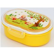 yellow Three little Pigs Bento Box wolf apple Lunch Box