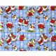 Christmas Fabric with many snowmen skiing half yard
