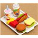 Iwako erasers Fast Food Japan 6 pieces set