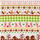 Japanese Cosmo fabric lama squirrel flower green