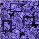 Japanese fabric purple roses chains crosses glitter