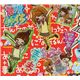 japanische M�dchen Glitzer Sticker Beste Freunde