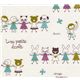 Cute Animal Kids Kokka fabric from Japan kawaii half yard