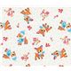 cute baby deer Kokka Fabric from Japan white LIMITED
