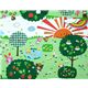 Park Bear Kokka Fabric from Japan kawaii half yard