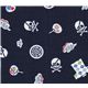 Japanese Tradition Skulls Kokka Fabric Japan half yard