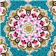 Michael Miller fabric teal blue-green Emmaline mandala