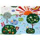 Park B�r Kokka Stoff blau aus Japan kawaii 0,5m