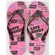 Q-Lia Flip-Flops Sandalen pink-schwarz kawaii