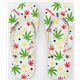 Q-Lia Flip-Flops Sandalen Marihuana Hanf Pflanze