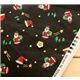 Santa Claus Fabric with pine trees and stars half yard