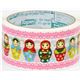 big Matryoshka Deco Tape white babushka
