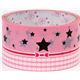big pink stars Deco Tape with polka dots