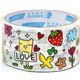 big white Deco Tape Eiffel Tower strawberry flower