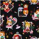black Japanese fabric girls go shopping Cosmo