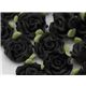 black miniature roses deco 5 pcs