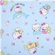 blue Hello Kitty fabric with dolphin, babys & plane