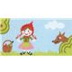 blaues Rotk�ppchen Webband mit Wolf B�ume kawaii