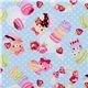 blue canvas fabric macaroons bears Japan kawaii