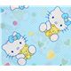 blauer s�sser Stoff mit Hello Kitty und Teddy B�r