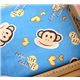 blauer Affen Stoff mit Herzen Happy Monkey 0,5m