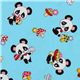 blue panda fabric fly agaric from Japan kawaii