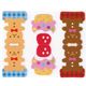 bookmark stickers fruits donuts cupcakes