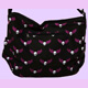 black Canvas bag with skulls & wings