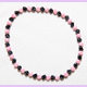 black-pink dices necklace
