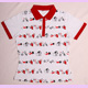 weiss-rotes Poker Karten Polo T-Shirt Gr.L