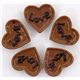 braune Schokolade Herz Cabochon Miniatur kawaii 5 St�ck