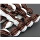 big brown-white whipped cream deco 2pcs