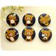 kawaii Rilakkuma Kn�pfe Relax B�r 6 St�ck