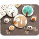 kawaii cute squirrel mushroom buttons 7 pcs