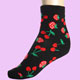 black cherry strawberry Socks