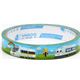 colourful Deco Scotch Tape train with face kawaii cute
