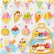 colourful sweets sponge sticker Japan kawaii