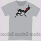 gray CubicEx T-shirt *Ant Soldier* size L