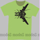 green CubicEx T-shirt *Bug Plane* size L