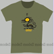 green CubicEx T-shirt *Dragon Eye* size L