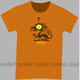 orange CubicEx T-shirt *Dragon Eye* size L