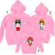 s�sser Kapuzenpullover Chinesische Oper Hoodie rosa XL