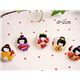 cute Japanese geisha buttons Japan button 5 pcs