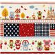 cute animals matryoshka Kokka oxford cloth fabric Japan